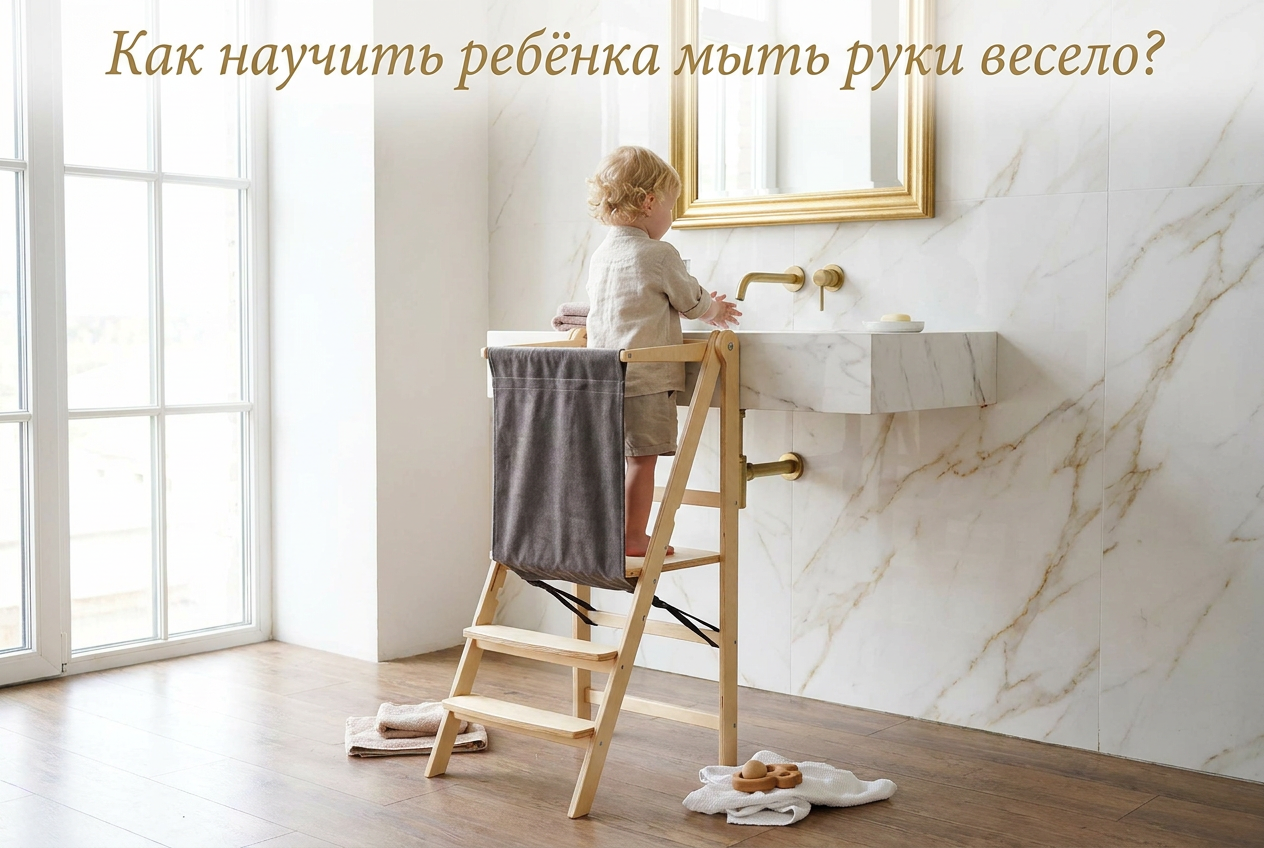 Маленькие дети весело моют руки с мыльной пеной в ванной